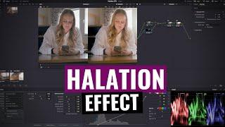 Halation effect in DaVinci Resolve