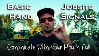 BASIC HAND SIGNALS FOR HEAVY EQUIPMENT OPERATORS || Basic hand signals construction work