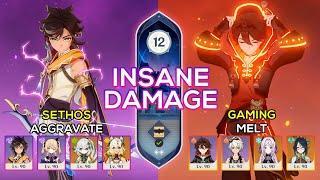 C6 Gaming Melt & C6 Sethos Aggravate | Spiral Abyss 5.3 | Genshin Impact