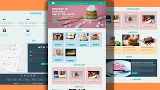 Responsive Website Design | HTML | CSS | JS - Bakery Website - part 1