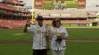 Cady Short-Thompson First Pitch | NKU Night at the Reds Game