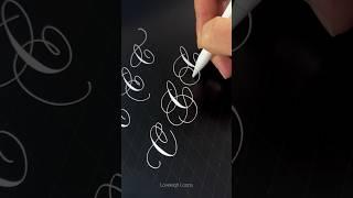 Capital “C” Calligraphy Flourishes #calligraphy #flourishing