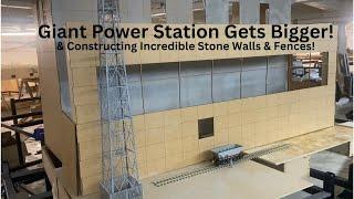 Giant Power Station Gets Bigger! Constructing The Ultimate In Realistic Stone Walls..