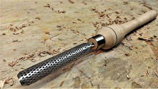 Making a LATHE GOUGE from OLD RASP