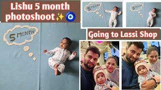 Lishu 5 month photoshoot ️| Going to Lassi Shop | @IshwaryaMaheshkumar