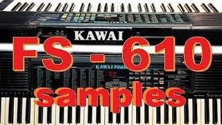 Kawai FS-610 sample palette: Clean recordings!