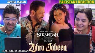 Pakistani Couple Reacts To Zohra Jabeen | Sikandar | Salman Khan | Rashmika | Nakash A , Dev Negi