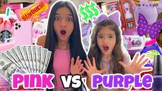 PINKVS PURPLESHOPPING CHALLENGE! NO BUDGET!!!