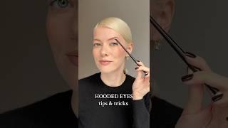 Hooded eyes makeup. Easy tips #hoodedeyes #hoodedeyemakeup #hoodedeyesmakeup #eyeliners