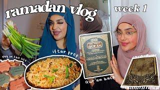 ramadan vlog | week 1 - spend a typical evening with me, iftar meal prep, Qur'an hack & more!