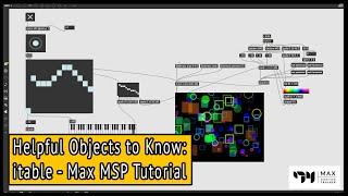 Itable - Helpful Objects to Know - Max MSP Tutorial