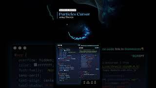 Particles Cursor using #css #coding #cursor #threejs #Website #frontenddevelopment