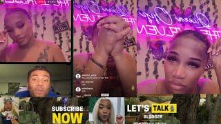 Queen opp goes live after a fight with Danni | Answer Questions about Michelle and has a Meltdown 