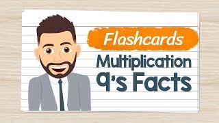 Multiplication Flashcards 9's Facts | Elementary Math with Mr. J