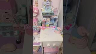Clean my kawaii desk with me #kawaiiroom #sanrioroom #sanrio #cinnamoroll #kawaii #kawaiiasmr