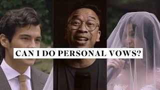 VLOG:  Can I write my own vows at my wedding?