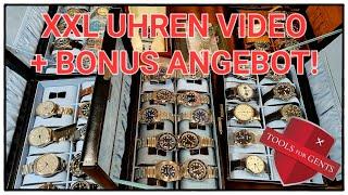 XXL Uhren Video! Welche Größe ist wichtig! Squale Hanhart Laco! Breitling Angebot! TFG Rabatt! EDC!