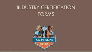 Industry Certification Part 3   Forms