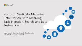 Manage Your Log Lifecycle with New Methods for Ingestion, Archival, Search, and Restoration