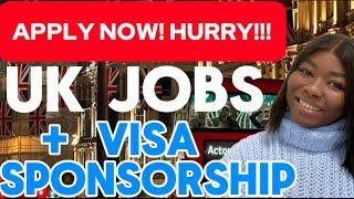 NEW Sponsorship Jobs in the Uk Now  | Apply Now!!!