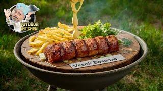 Grill Art from Sarajevo: Veseli Bosanac - Stuffed Grilled Rump Steak!