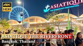 [BANGKOK] Asiatique The Riverfront "Evening Walk At The Best Riverside Market" | Thailand [4K HDR]