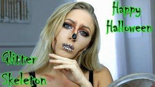 GLITTER SKELETON TUTORIAL - HALLOWEEN | Shannon Eason