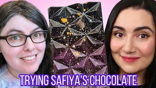 I Tried Safiya Nygaard’s Chocolate! (Safiya x Escazu Chocolates taste test!)