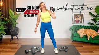 30-minute Full Body Strength Training w/ Dumbbells | GET STRONG!