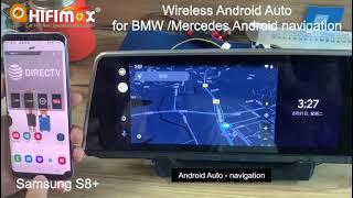 HIFIMAX Wireless Android Auto for Mercedes Benz / BMW Android Navigation GPS | Wireless Android Auto