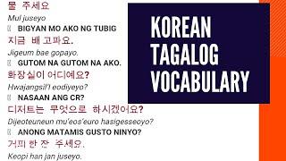 KOREAN TAGALOG VOCABULARY