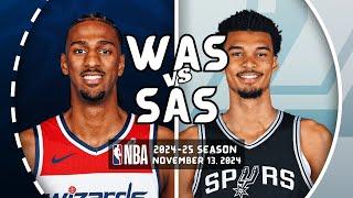 Washington Wizards vs San Antonio Spurs Full Game Highlights | Nov 13, 2024 | 2024 - 25 NBA Season