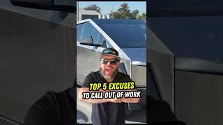  TOP-5 EMPLOYEE CALL-OUT EXCUSES! ..  #autoglassrepair #windshieldreplacement