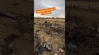 Cleaning out some old pits on local farm land! #greenbear #JunkRemoval #farmland #cleanup #farm