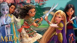 Mulan teaches Disney Princesses to fight as warriors!  | Wreck It Ralph Princesses | Alice Edit!