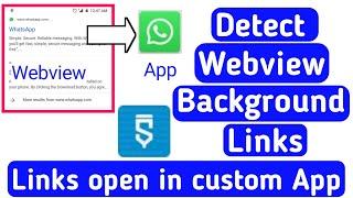 How to open webview background links in app sketchware, detect webview links, webview links detect