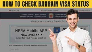 How to Check Bahrain Visa Status Online | Bahrain eVisa Verification Guide