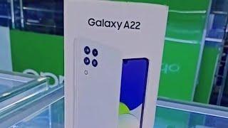 samsung galaxy A22 unboxing new mobile phone with 4th camera 