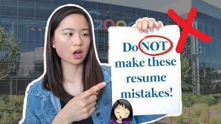 Do NOT make these resume mistakes! | internship tips from a UC Berkeley student & Google intern