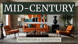 65 Mid-Century Modern Living Room Design Ideas 2024 | Stylish and Timeless Inspirations