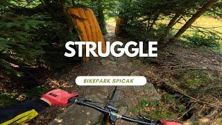 Struggle Downhill Line Black Bikepark Spicak Tschechischen  POV RAW