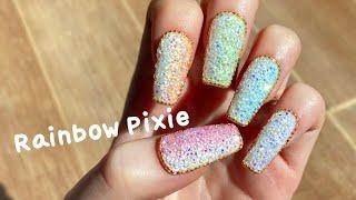 ENG) 네영살롱 사탕같은 레인보우 픽시네일ㅣSweet Rainbow Pixie Nails