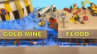 LEGO MINE FLOOD DISASTER - TSUNAMI Action MOVIE ep 67