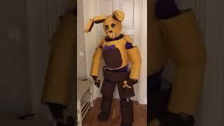 Real springlock suit | Spring lock failure | fnaf springbonnie cosplay (FNaF) #shorts