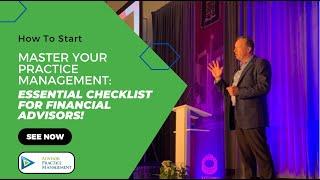 Master Your Practice Management: Essential Checklist for Financial Advisors!