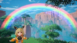 Watching Rainbow with Mia Tower of Fantasy