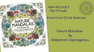 New RELEASE Flip Through‼️ Nature Mandalas By Melpomeni Chatzipanagiotou | Adult Coloring