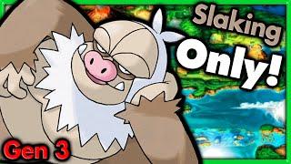 Can I Beat Pokemon Emerald with ONLY Slaking?  Pokemon Challenges ► NO ITEMS IN BATTLE