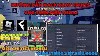 hướng dẫn hack blox fruits fluxus vng trên điện thoại cho người mới, script menu Tiếng Anh siêu vip