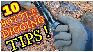 10 Antique Bottle Digging Tips ~ Where & How To Find Old Bottles & Dump Sites To Dig ©